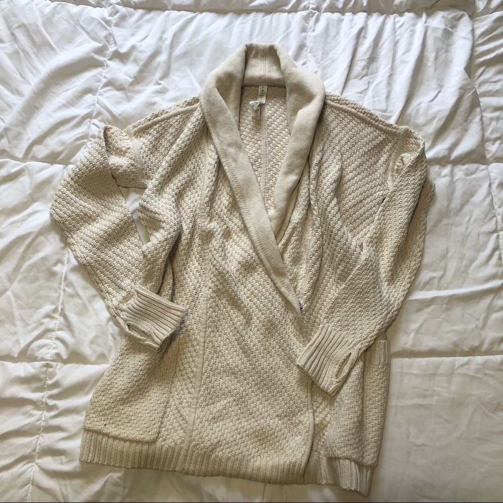 Lululemon beige knit cardigan rare hard to find